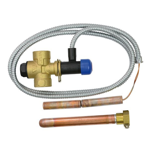 Solarbayer Thermische Ablaufsicherung DN 20 (3/4") mit Fühler und Tauchhülse DN 15 (1/2"), 330000101