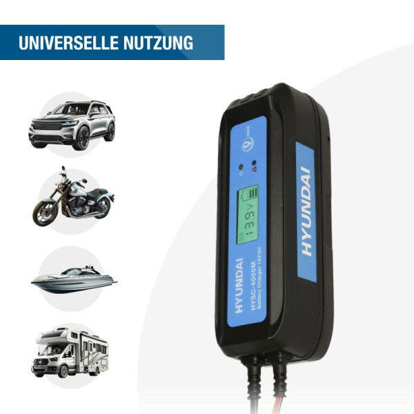 HYUNDAI Batterieladegerät, für 6V und 12V, HYSC-4000M