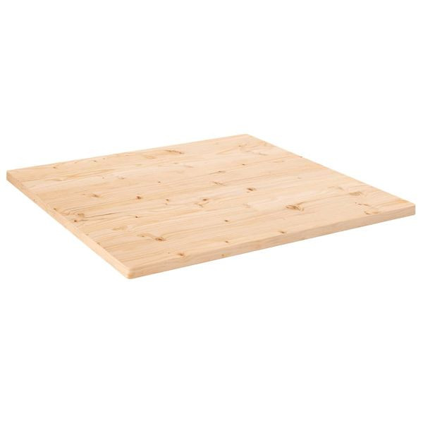 vidaXL Tischplatte 90x90x2,5 cm Massivholz Kiefer Quadratisch, 824395