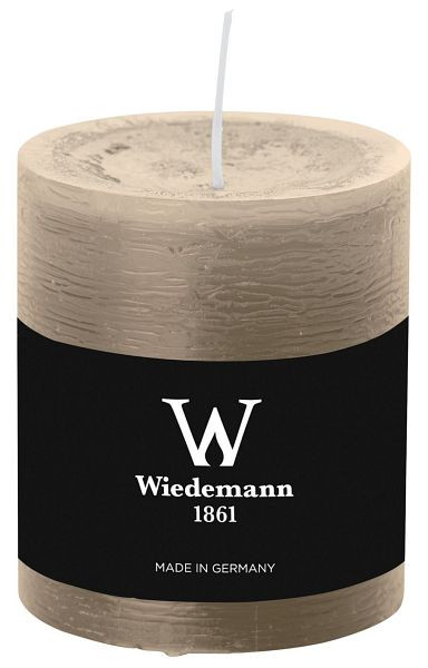 D-LUX MARBLE Stumpenkerze, 80 x 68 mm, schlamm, VE: 2 Stück, 281003.100