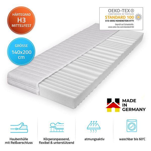 HOME DELUXE Matratze ORTHO BASIC, 140 cm x 200 cm, 31722