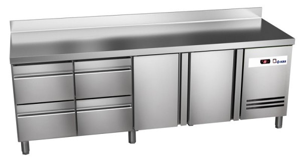 KBS Kühltisch Ready KT4604 mit Arbeitsplatte 2 Türen, 4 halbe Schubladen, 60222049