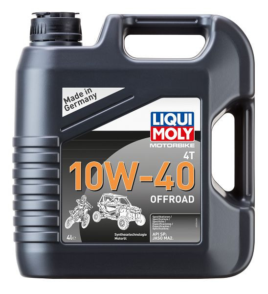 LIQUI MOLY Motoröl Motorbike 4T 10W-40 Offroad, Kanister Kunststoff, VE: 4 Liter, 3056