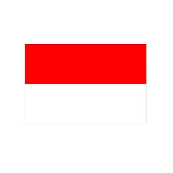 Stein HGS Landesflagge Hessen (ohne Wappen), 200 x 335 cm (Querformat), mit Seil und Schlaufe, FlagTop 160 g/m², für Fahnenmasten ab 8 m, ohne Hohlsaum, 26339