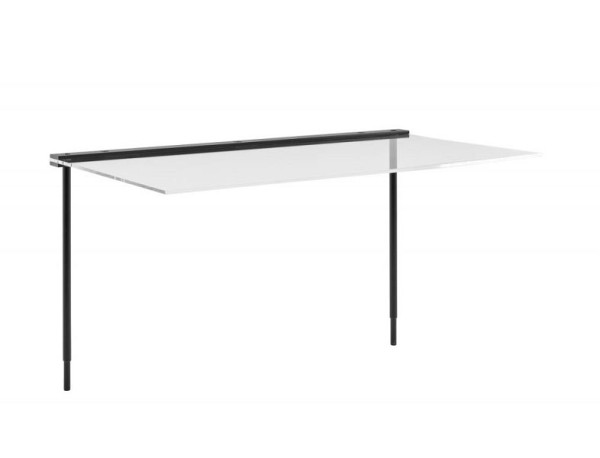 APS Hygieneschutz -VALO- 60,5 x 36,5 cm, Höhe: 33,5 cm Acryl, Metall, schwarz, 14035