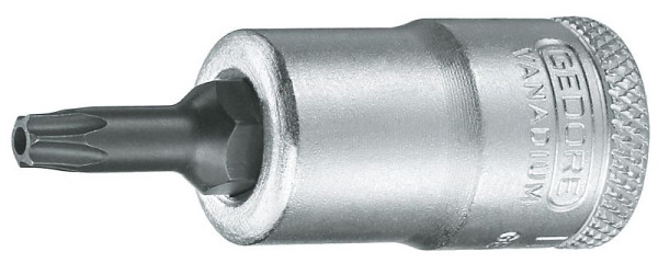 GEDORE Schraubendrehereinsatz 3/8'' für Innen-TX Schrauben mit Stift, T45, 1441000