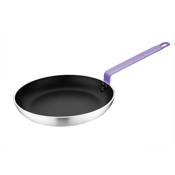 Hygiplas Teflon Platinum Plus Antihaft-Pfanne 280 mm lila Griff, FB478