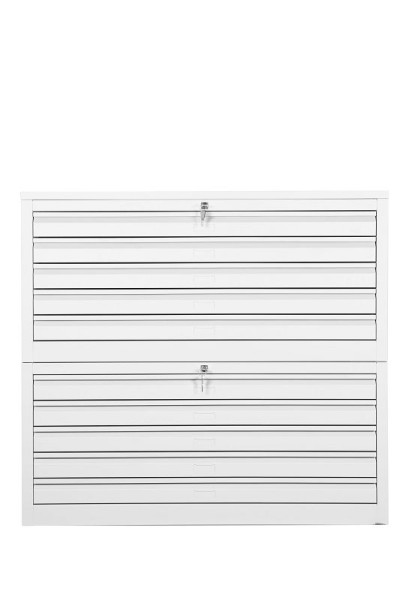 Gürkan Flachablageschrank, 83 x 113 x 105 cm, Lichtgrau, EU Zylinderschloss, MPC/10.A1/TX, 111760