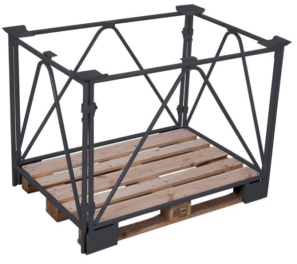 VARIOfit Palettenaufsatz Typ 68, Innenmaße: 1.205 x 810 mm, RAL 7016 anthrazitgrau, Nutzhöhe: 1.610 mm, pa-080.015/AG