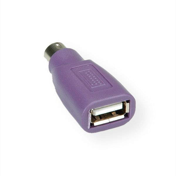VALUE PS/2 - USB Tastatur-Adapter, violett, 12.99.1073