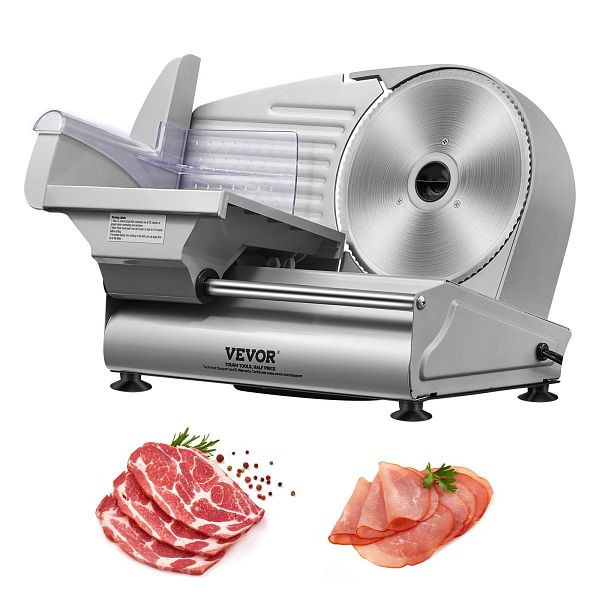 VEVOR Heimgebrauch Fleisch Allesschneider 180 W, 80–120 U/min mit SUS420 Klingen, 0–15 mm Einstellbare Dicke, JYDRQPJ180WJFCEOPV2