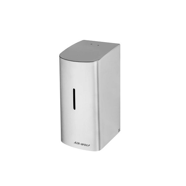 Air Wolf WC-Sitzreiniger mit Sensor, Wandmontage, Edelstahl gebürstet, 500 ml, Edelstahl, Serie Alpha, 60-184
