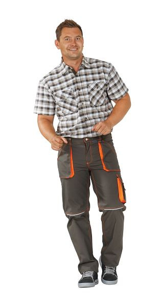 Planam Basalt Neon Bundhose, oliv/orange, Größe 29, 6222029