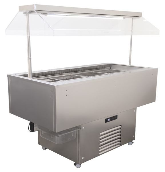 NordCap Salatbar, ISOLA 4.0 M INOX UM, LED-Innenbeleuchtung, 4554642142, 4063377189477
