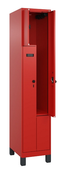 C+P Z-Spind Evolo PLUS, Füße, 2 Fächer, 1950x400x500mm, 3020/3020, Drehriegel, 049013-122 S10023