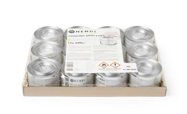 Hendi Chafing Dish Brennpaste 200 g ethanol, VE: 12 Stück, 194362
