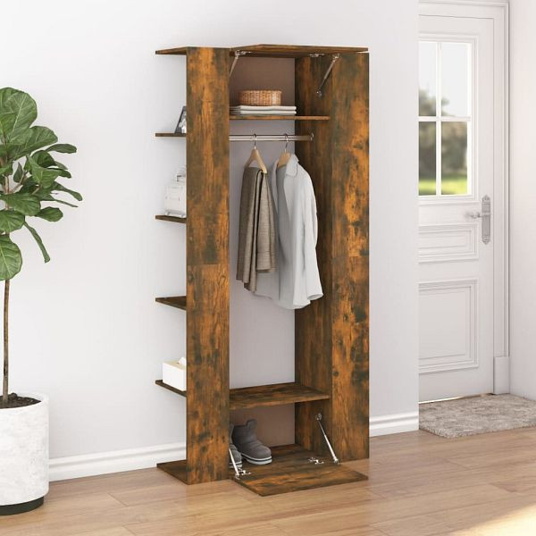 vidaXL Flurschränke 2 Stück Räuchereiche Holzwerkstoff, 3114179