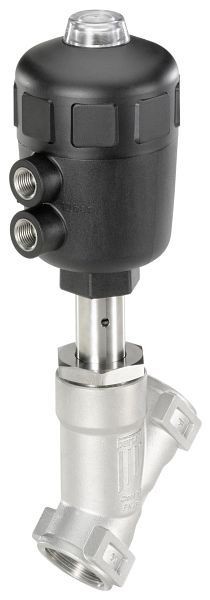 Bürkert 2/2-Wege-Schrägsitzventil pneumatisch betätigt, Typ 2000-A-2-20,0-EE-VA-GM85-C-C, 187672