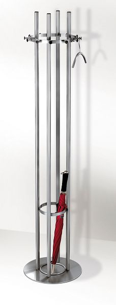 Kerkmann Garderobenständer Aristo, Ø 400, H 1700 mm, Edelstahl, 30604581