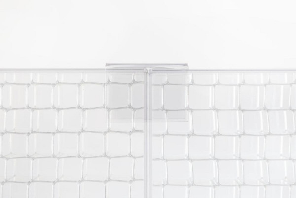 Deskin U-Steckverbinder transparent zur Verkettung von Trennwänden, 346546