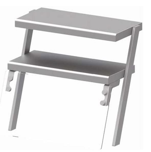 Stalgast Doppel-Aufsatzbord mit Glas-Hustenschutz und Wärmelampe 968x540x700 mm für Speisenausgabesysteme, ZS09105