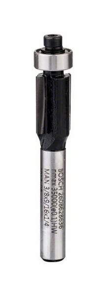 Bosch Laminat-Bündigfräser, 1/4", D1 9,5 mm, L 13,7 mm, G 56 mm, 2608628636