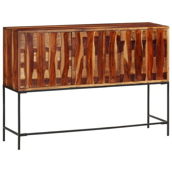 vidaXL Sideboard 110x28x76 cm Massivholz Akazie, 351787