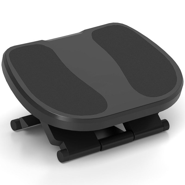 HOMCOM Fußstütze, Fußablage, höhenverstellbar, 0-30° neigbar, Grau, 922-003V00GY