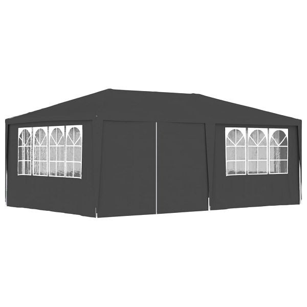 vidaXL Profi-Partyzelt mit Seitenwänden 4×6 m Anthrazit 90 g/m², 48537