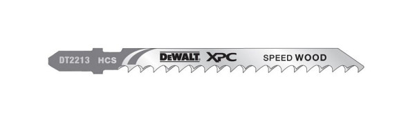 DeWalt Stichsägeblatt HCS Speed, Holz <60mm, VE: 5 Stück, DT2213-QZ