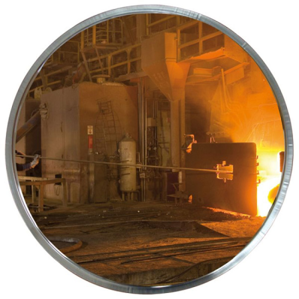 Stein HGS Industriespiegel Vialux® für spezielle Umgebungen, rund, Universal-Halterung aus Stahl, 32846