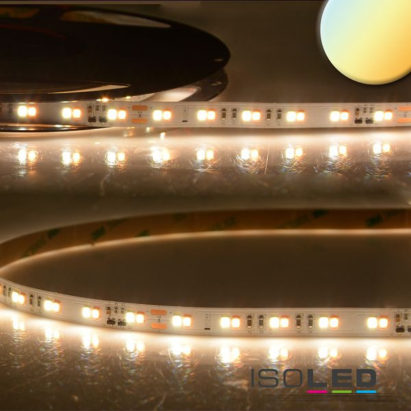 ISOLED LED CRI90 SUNSET Dimm-to-warm (via PWM) Flexband, 24V DC, 14W, IP20, 1800-3000K, 5m Rolle, 60 LED/m, 115259