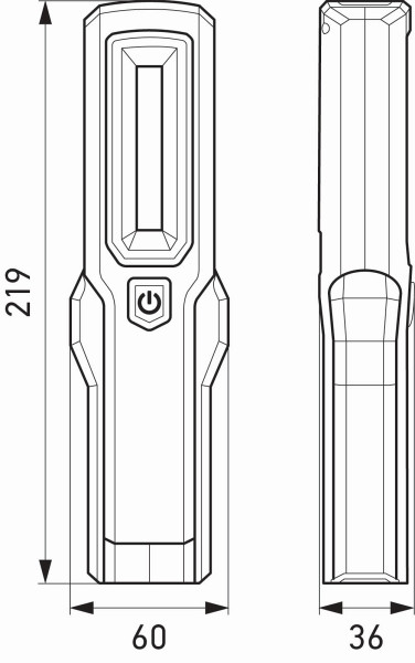 HELLA VALUEFIT LED-Handleuchte UHL280, 3.7V, mit Magnet/mit Haken, 2XM 357 300-301