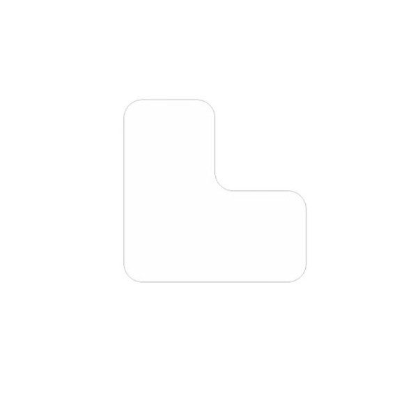 STEIN HGS Lagerplatzkennzeichnung 'L-Stücke', für Innenbereiche, Breite 50 oder 75 mm, Breite 100 mm, weiß, Länge 100 mm, VE: 25 Stück, 76422.0007