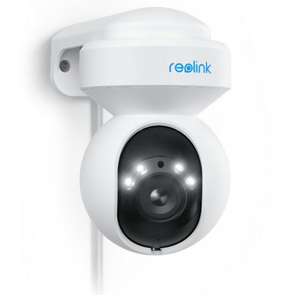 REOLINK E Series E560 4K 8 MP WLAN PTZ Überwachungskamera mit Personen- und Fahrzeugerkennung, integriertem Scheinwerfer und Sirene, rle560