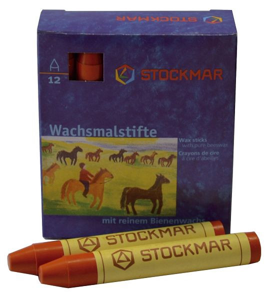 Stockmar Wachsmalstifte - orange, VE: 12 Stück, 330-03