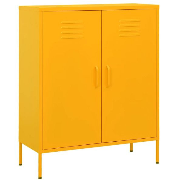 vidaXL Lagerschrank Senfgelb 80x35x101,5 cm Stahl, 336164
