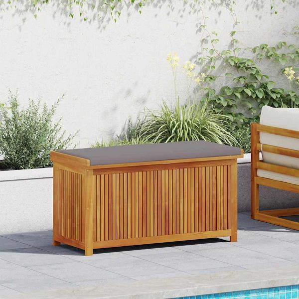 vidaXL Outdoor-Kissenbox 113x50x60,5 cm Massivholz Akazie, 4106479