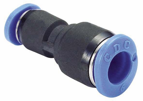 timmer B-GVrM-6-4-KU, Gerader Verbinder Mini-Serie in reduzierter Ausführung, Schlauch-Ø: 6 mm, Schlauch-Ø: 4 mm, VE: 10 Stück, 03070311