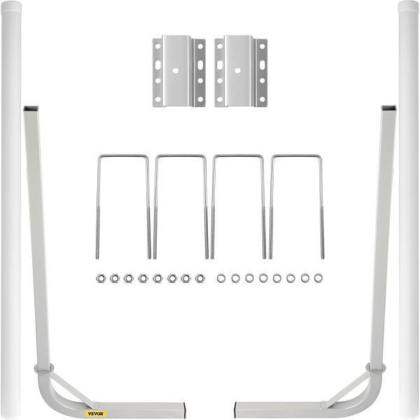 VEVOR Bootsanhänger-Führung für 60-Zoll-Anhängerpfosten mit 2 PVC-Rohrabdeckungen, CTCDGHYL60PVC1WCBV0
