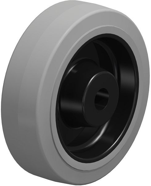 Blickle POEV 160/20XR-SG Rad aus Elastik-Vollgummi, Grau, 23457