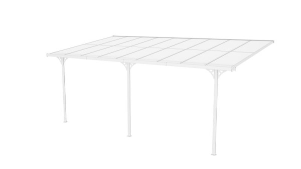 Westmann Terrassenüberdachung Bruce 556 Weiß 300x556x270cm, SI06108W