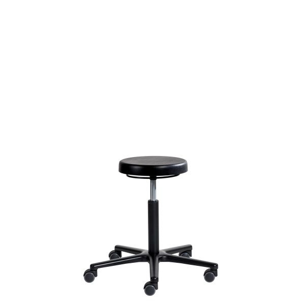 SOFAME Arbeitshocker ERGOLINE mit Rollen, Sitzhöhe 40-54 cm, Aluminium-Fußkreuz, W050110005