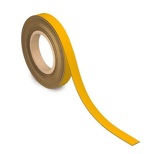 MAUL Kennzeichnungsband magnetisch, 10 m x 20 mm x 1 mm, gelb, 307927
