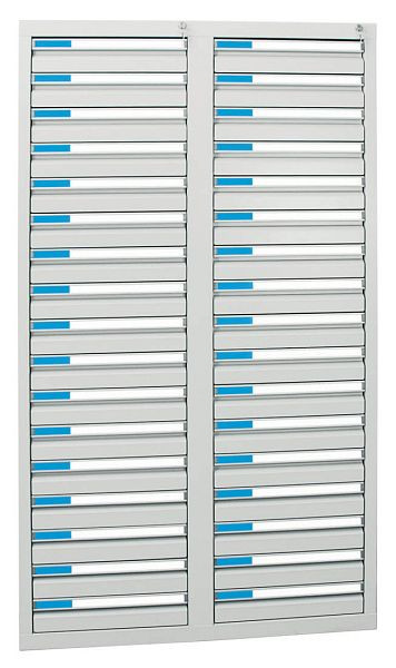 stumpf Schubladenschrank Serie ESTA, RAL 7035/7035, 34 Schubladen (34x100 mm), 7604107