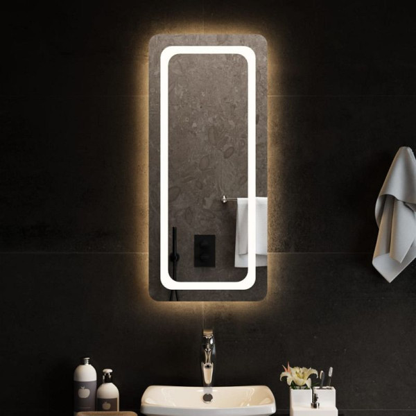 vidaXL LED-Badspiegel 40x90 cm, 3154097, 8720845666712