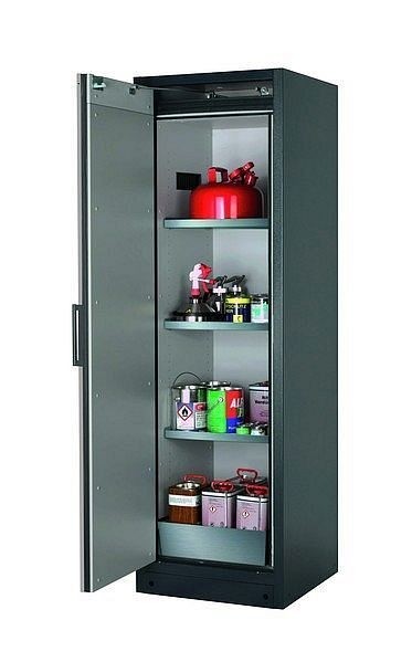 asecos Sicherheitsschrank Q-CLASSIC-90, Q90.195.060 in reinweiß RAL 9010 mit 3x Fachboden (Edelstahl), 30072-050-30081