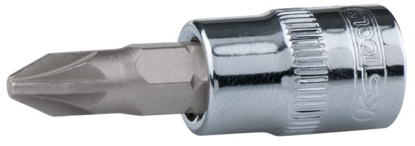 KS Tools 1/4" CHROMEplus Bit-Stecknuss, PZ4, 918.1448, 4042146356524