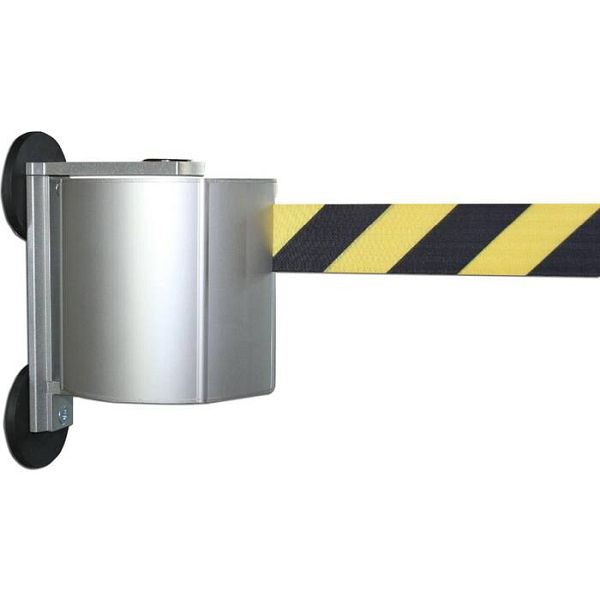Stein HGS Wandgurtkassette "Beltrac Mag Mount XXXL" aus Aluminium, 22m, Innen und Außen, drehbar, magnetisch, Gehäuse schwarz, rot/weiß, 157084