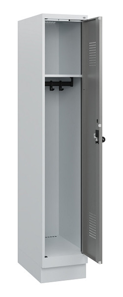 C+P Spind Evolo PLUS, Sockel, 1 Abteil, 1630x300x500mm, 7035/0004, Drehriegel, 0490205-10 S10014